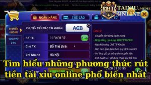 Rút Tiền Tài Xỉu Online – Hướng Dẫn Quy Trình Nhanh Chóng, An Toàn